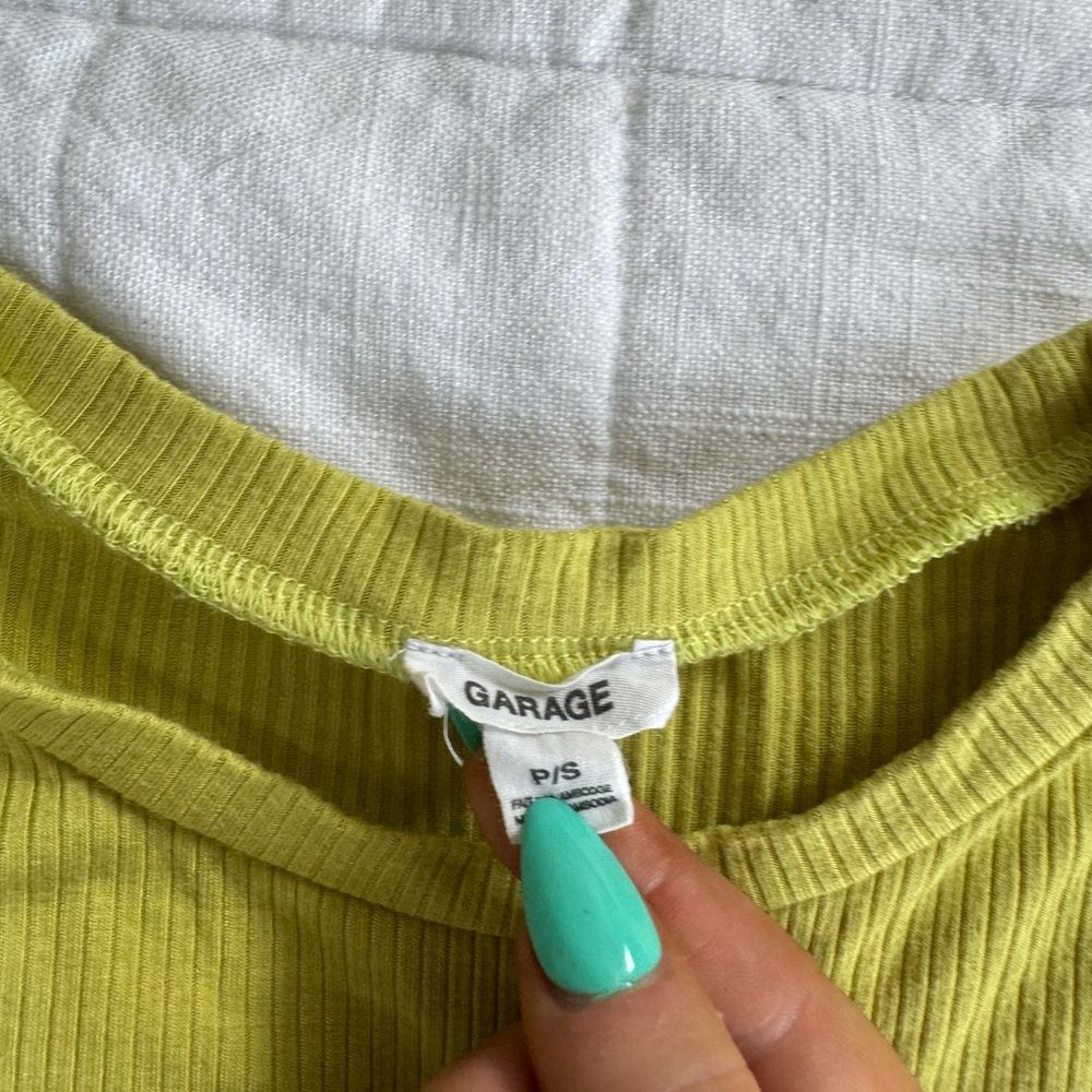 Garage Ribbed Cropped Tee - Picture 2 of 2
